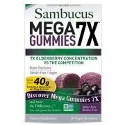 Nature's Answer, Sambucus Mega Gummies 7X, 30 orsetti gommosi