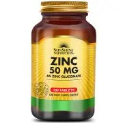 Sunshine Nutrition, Zinco, Depot, 50 mg, 100 compresse