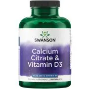 Swanson, citrato di calcio + vitamina D, 250 compresse