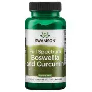 Swanson, Spettro completo di Boswellia e Curcumina, 60 capsule