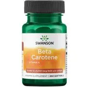Swanson, Beta Carotene, 10000IU, Depot, 250 capsule molli