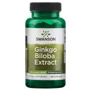 Swanson, Estratto di Ginkgo Biloba, 60mg, 120 capsule