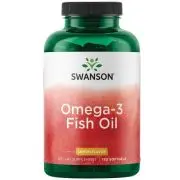Swanson, Olio di pesce Omega-3, gusto limone, 150 capsule molli