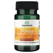 Swanson, Acido Folato 5-metiltetraidrofolico, 400mcg , 30 capsule