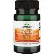 Swanson, Acido Folato 5-metiltetraidrofolico, 800mcg, 30 capsule