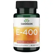 Swanson, E-400, 400IU, 60 capsule molli