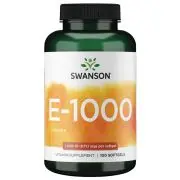 Swanson, E-1000, 1000IU, 100 capsule